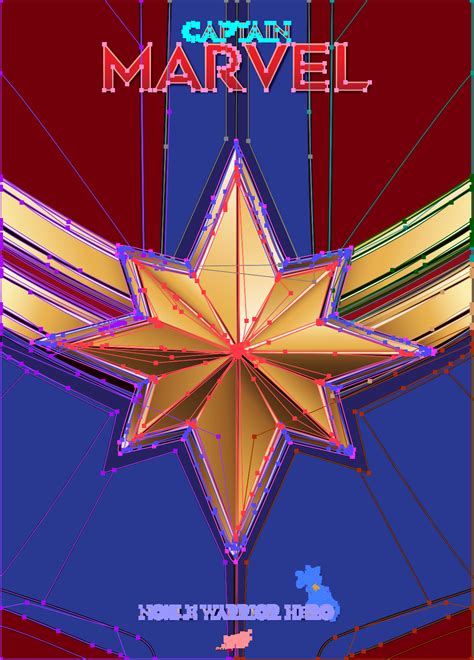 Captain Marvel Logo Poster On Behance