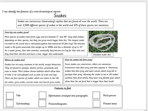 Ks2 Differentiated Non Chronological Report Wagoll Editable With