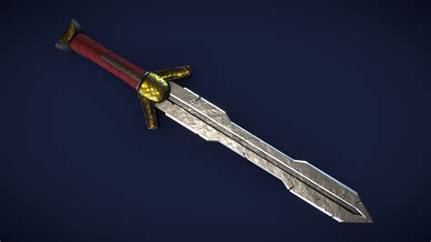 Dwarven Sword 3d Model By Wouter Gillioen Woutergillioen 307d7f5