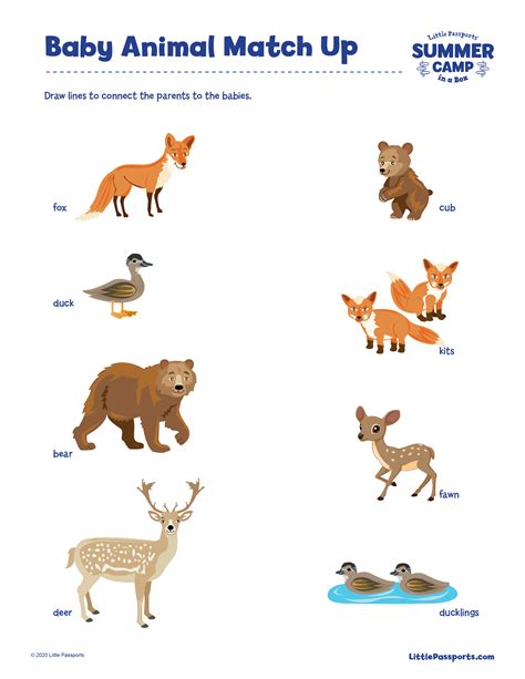 Animal Matching Game Printable