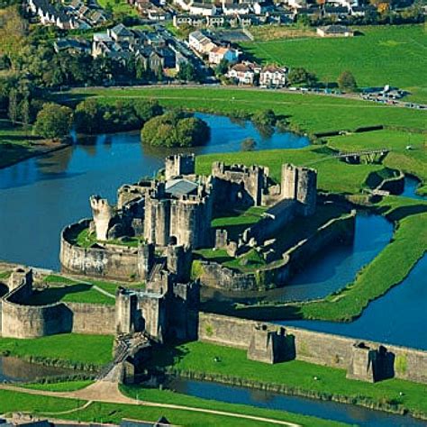Caerphilly Castle Wales The Second Largest Castle In Britain It Is
