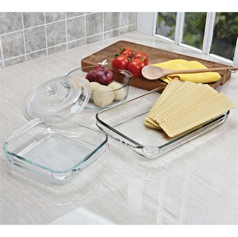 Libbey Bake Glass Bakeware Combo Set Of 4 Kitchen Stuff Plus