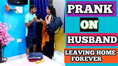 Prank On Husband Leaving Home Forever ॥prank On Hubbby ॥couple Prank