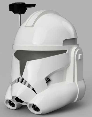 3d Printed Captain Rexs Helmet Phase 2 Star Wars By
