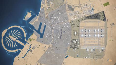 Dubai Al Maktoum International Airport Dwc 3d Model By 3dcitymodels