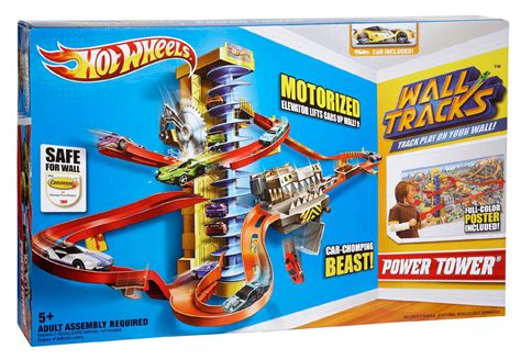 Remember, hot wheels track is 1.5 inches wide, so use that as you decide how wide of a board to get. Hot Wheels Power Tower Wall Track: You Choose The Course ...