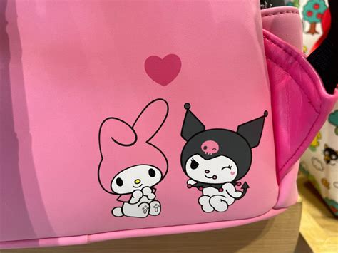 New My Melody And Kuromi Loungefly Backpack Handbag And Wallet At