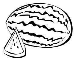 Watermelon coloring page