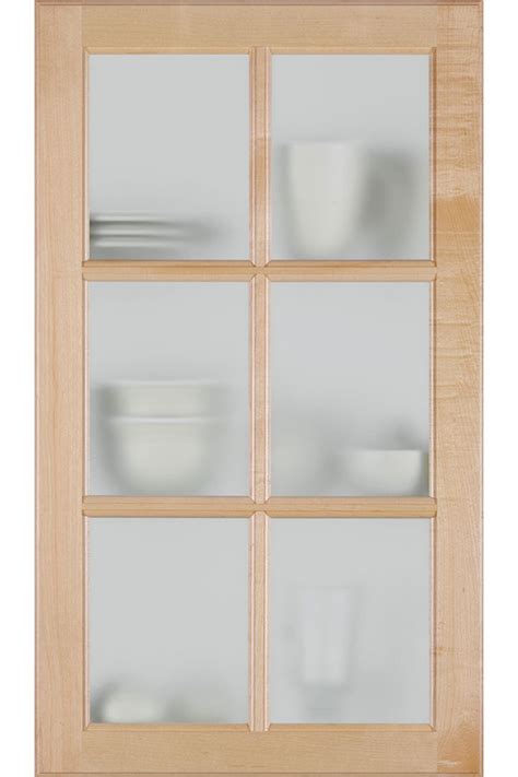 Square Mullion Cabinet Door With Frost Glass Homecrest