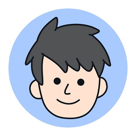 Avatar Man Icon Cartoon Male Profile Mascot Vector Illustration Head