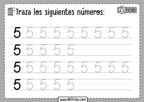 Aprender los Números del al Trazar y Escribir Números
