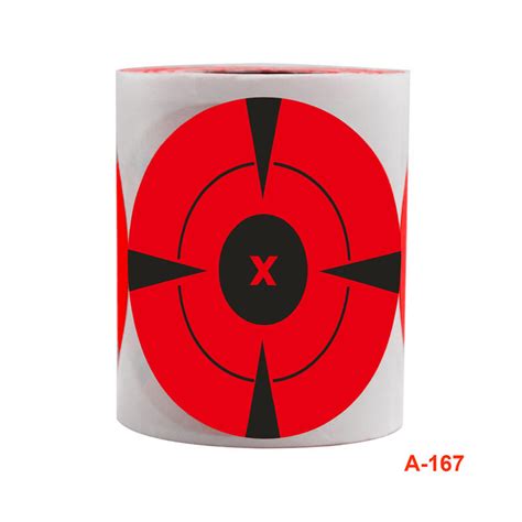 120pcs Roll Shooting Target Adhesive Shoot Targets Splatter Stickers