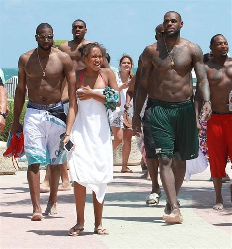 PHOTOS LeBron James And Dwyane Wade Shirtless In Miami FreddyO