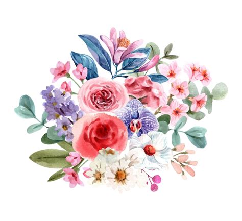 Premium Vector Bouquet Of Flowers
