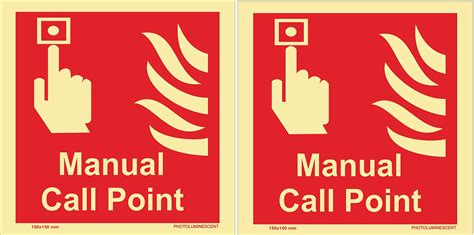 Buy K T I Auto Glow Signage For Manual Call Point Sign Board Pvc