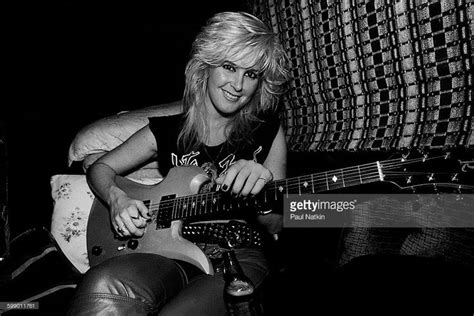 Portrait Of American Rock Musician Lita Ford As She Poses With A Lita Ford Lita Ford