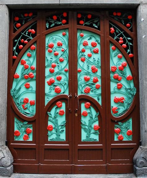 Art Nouveau Door By Mai Grand Entrance Entrance Doors Doorway Cool