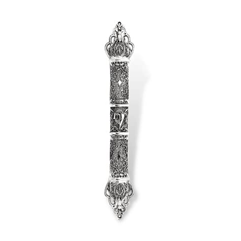 Mezuzah Case In Sterling Silver Baltinester Judaica From Israel