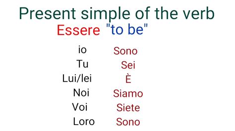 Essere Italian Verb Worksheet Teaching Resources Gambaran