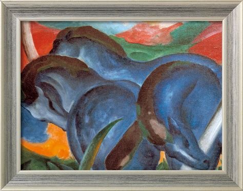 Bild Die Großen Blauen Pferde 1911 Gerahmt Von Franz Marc Kaufen