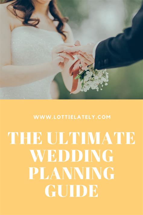 A Bride And Groom Holding Hands With The Text The Ultimate Wedding Planning Guide