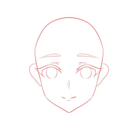 How To Draw Anime Face Shape Cleaning Up And Finishing The Drawing