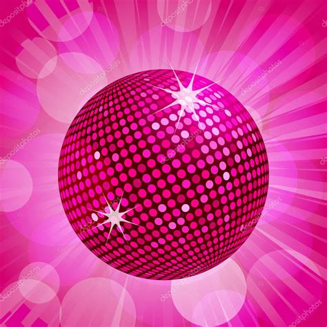Abstract Pink Disco Ball Background — Stock Vector © Elaineitalia 7658967
