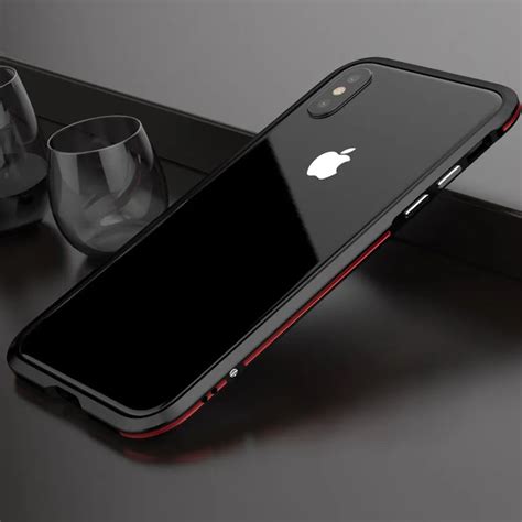 Luphie Metal Bumper For Iphone X Case Luxury Aviation Aluminum Frame