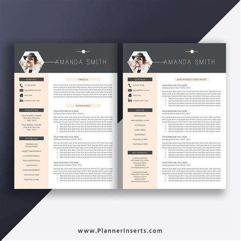 Town planner resume samples and examples of curated bullet points for your resume to help you get an interview. Modern CV Template for Word, Curriculum Vitae, Cover ...