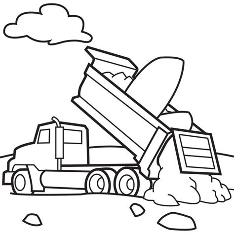 printable dump truck coloring pages  kids truck coloring pages coloring books