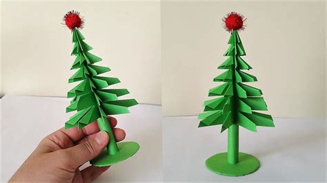 Paper Christmas Tree Diy Easy 3d Paper Tree Youtube