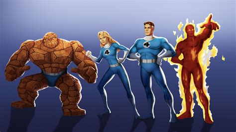 Fantastic Four Hd Mister Fantastic Human Torch Marvel Comics Thing
