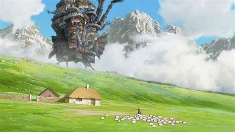 Mountain Village In The Anime Howl S Moving Castle Desktop