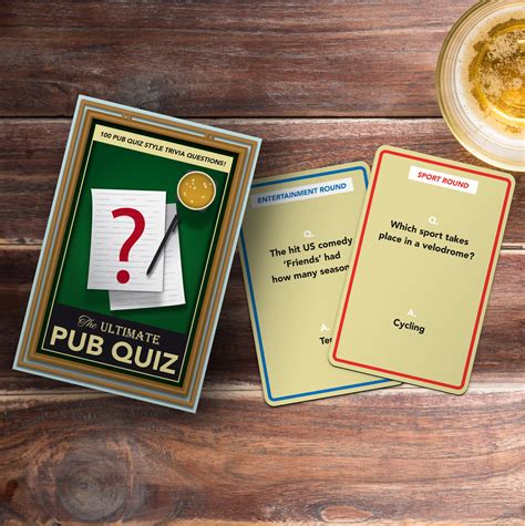 Ultimate Quiz Night Pub Trivia Card Game Six Things Shop Australia