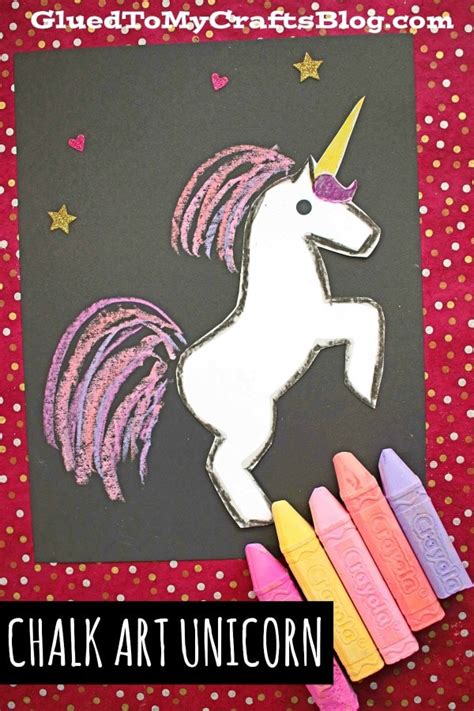 Paper And Chalk Unicorn Craft For Kids To Recreate