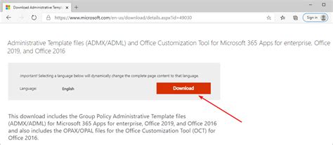 Install Administrative Template Files For Microsoft Office And Office 365