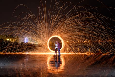 Having Fun Light Painting With Steel Wool And Long Exposure