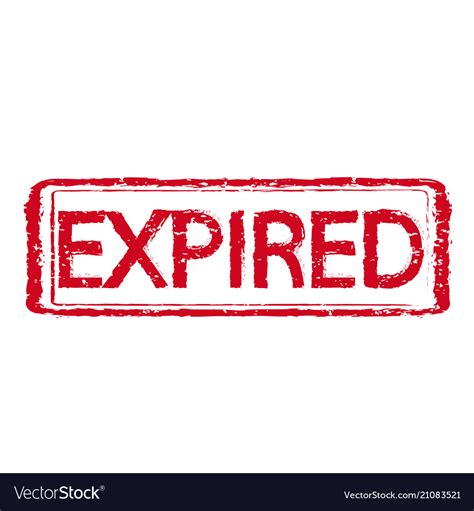 Expired Stamp Text Royalty Free Vector Image Vectorstock