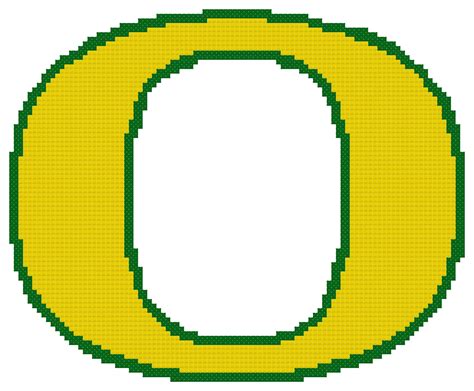 This is the new ebay. Counted Cross Stitch Pattern, Oregon Ducks Logo - The ...