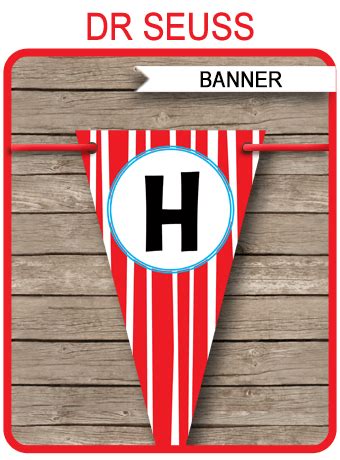 dr seuss party banner template birthday banner
