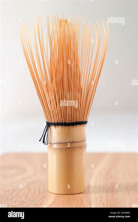 Matcha Broom Made Of Bamboo Used For Japanese Tea Ceremony Stock Photo