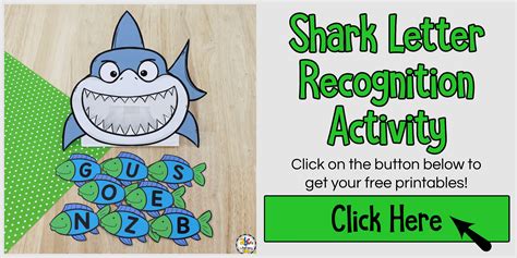 Shark Letter Recognition Activity For Preschoolers Free Printables In