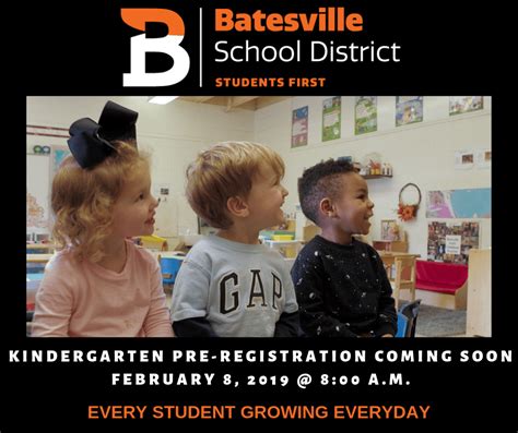 Batesville School District Kindergarten Pre Registration Date Set