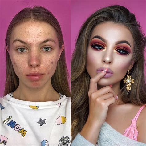 20 Surprising Makeup Transformations Bemethis Makeup Vs No Makeup