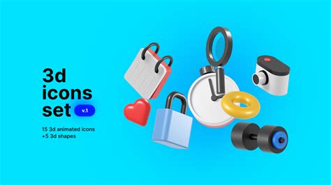 3d Icons Pack V1 Motion Graphics Templates Motion Array