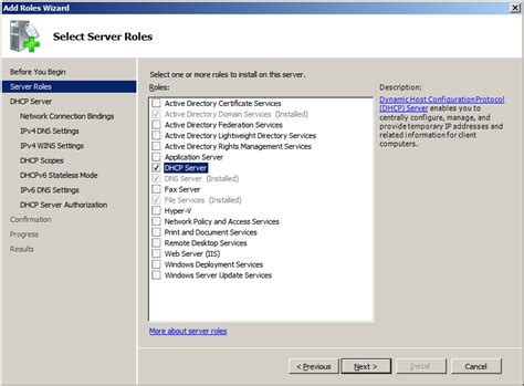 Computer Networkiing Lesson Installing A Dhcp Server