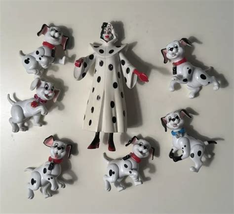 Disney 101 102 Dalmatians Cruella Deville And Puppies Bakery Figure Set 2000 Pvc 2850 Picclick
