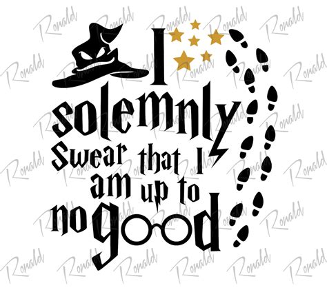 Harry Potter Svg I Solemny swear that i am up to no good svg. | Etsy