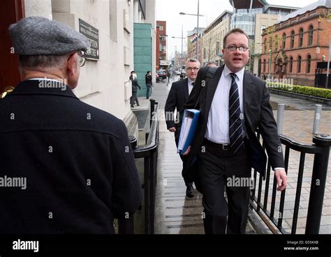 Northern Ireland Attorney General John Larkin Right Arrives At