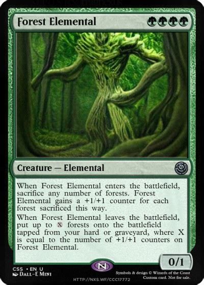 Mtgnexus Forest Elemental